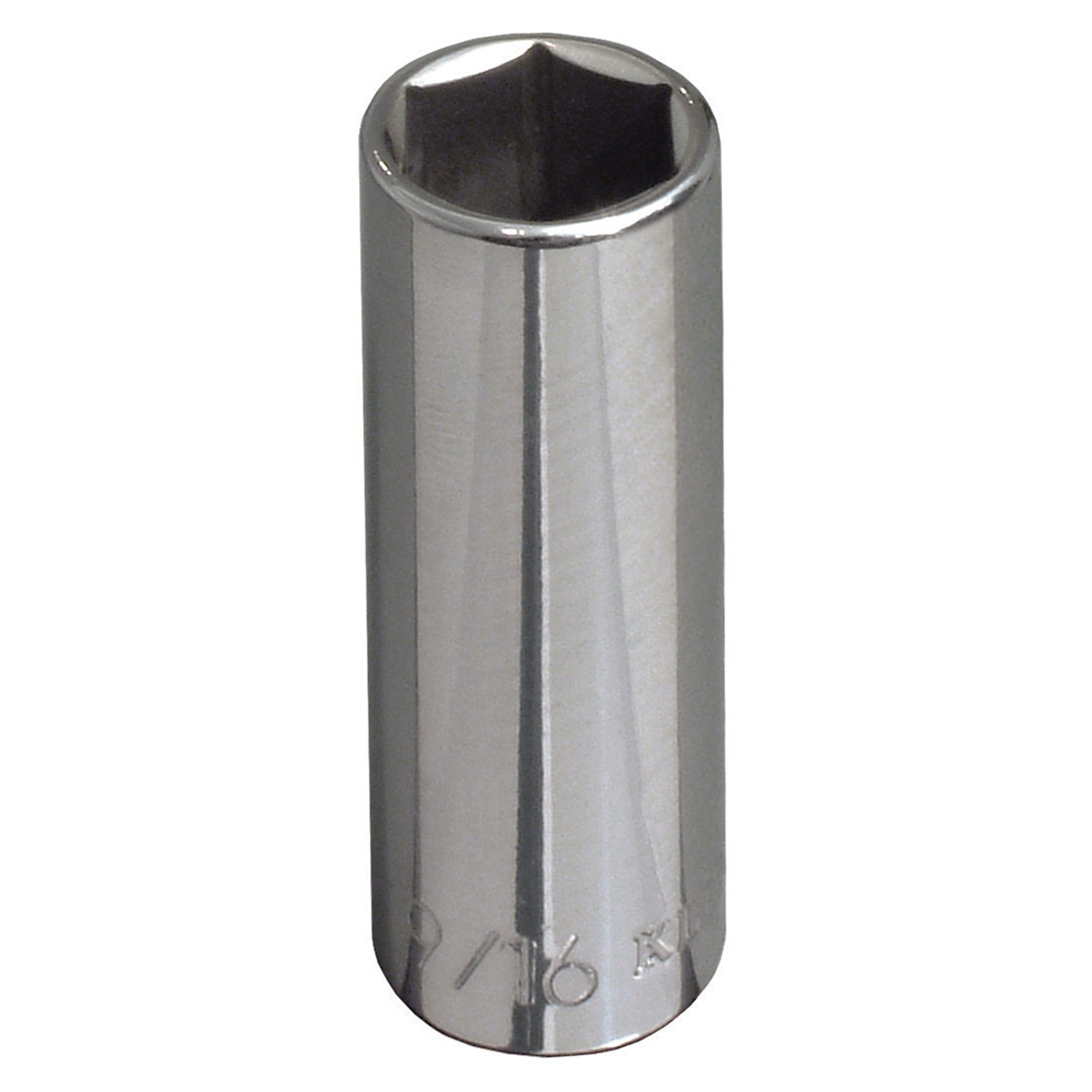 Klein Tools, 7/16in. Deep 6-Point Socket, 3/8in. Drive, Socket Size 7/16 in, Drive Size 3/8 in, Model# 65711